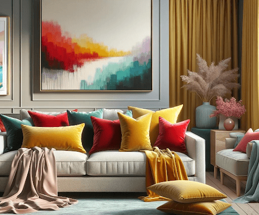 Lively Environment with Pops of Colour