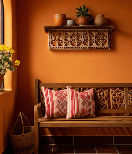 Make It Pop- Focal Points with Bold Colors and Wallpapers