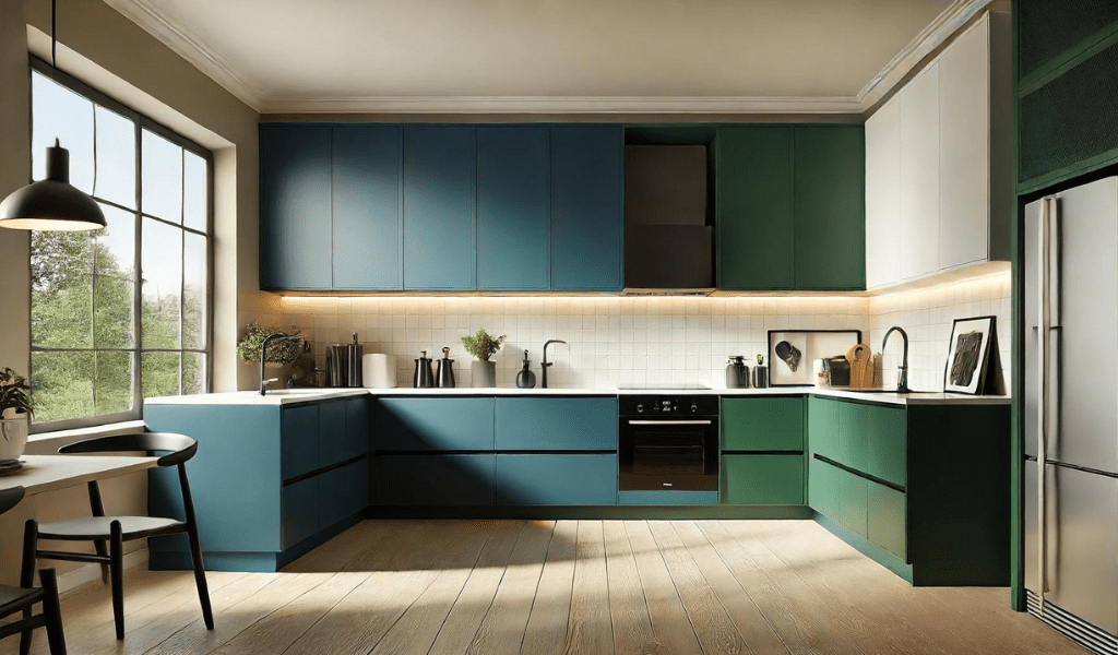 Bold Colours and Contrasting Finishes