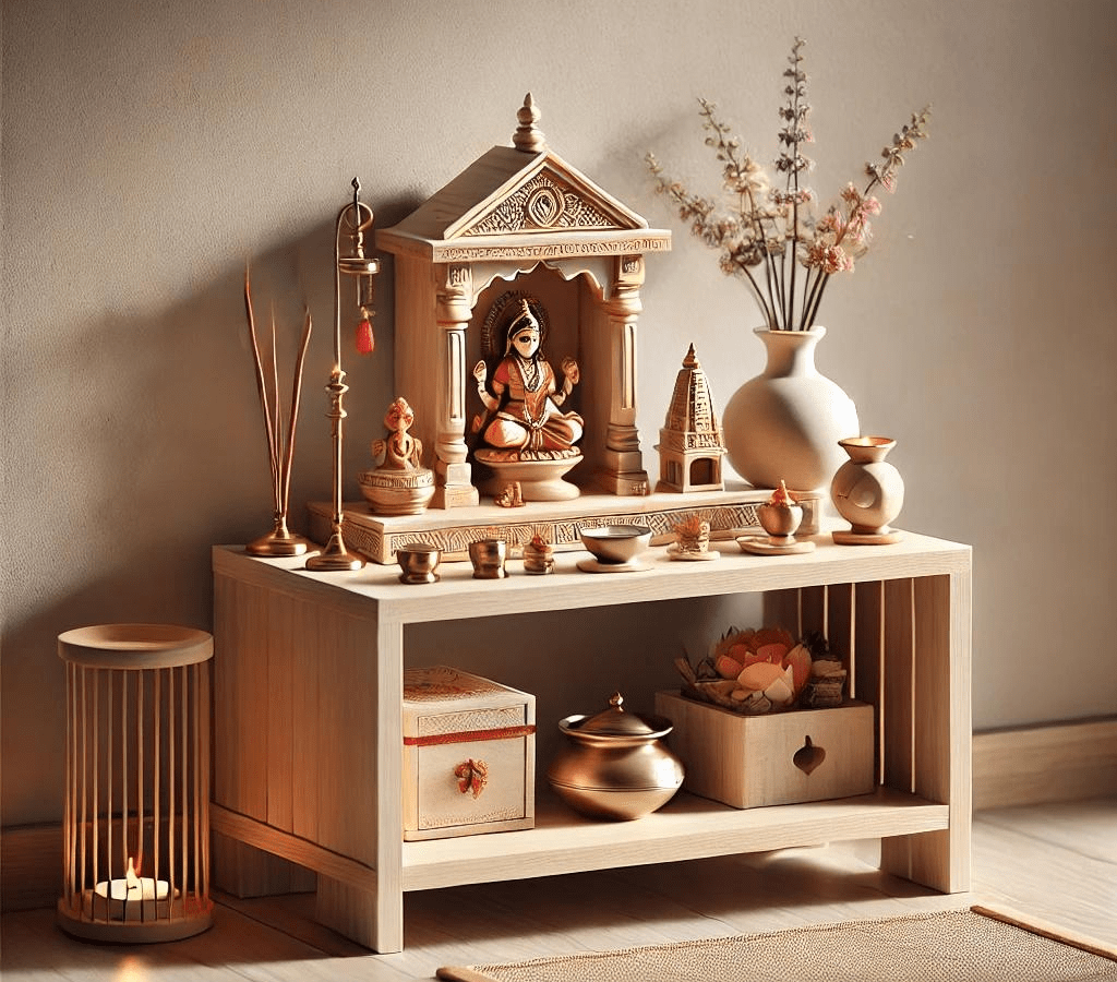 Compact Pooja Unit Designs