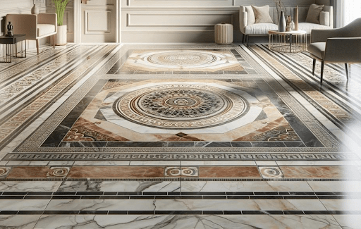 Custom-Designed Marble Flooring