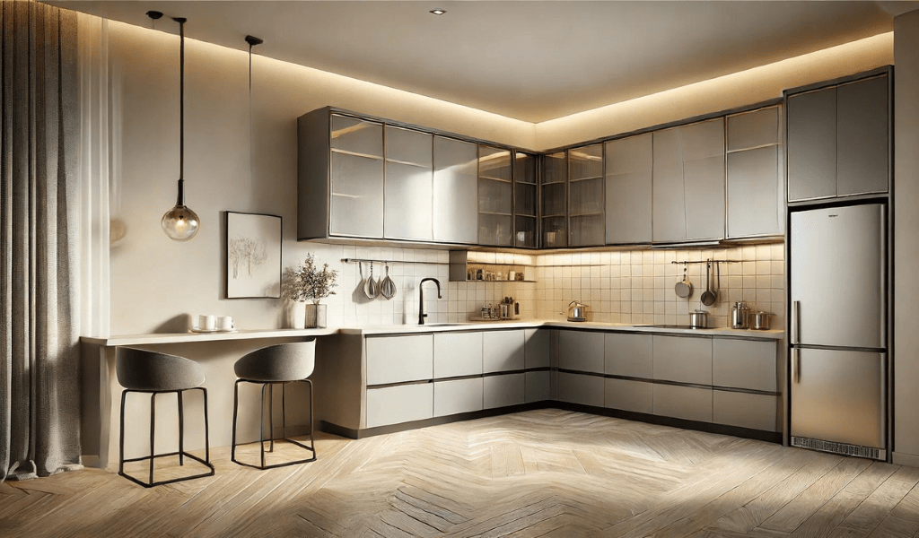 L-Shaped Kitchen Interior Design