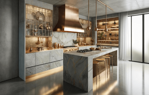 Marble with Unusual Materials