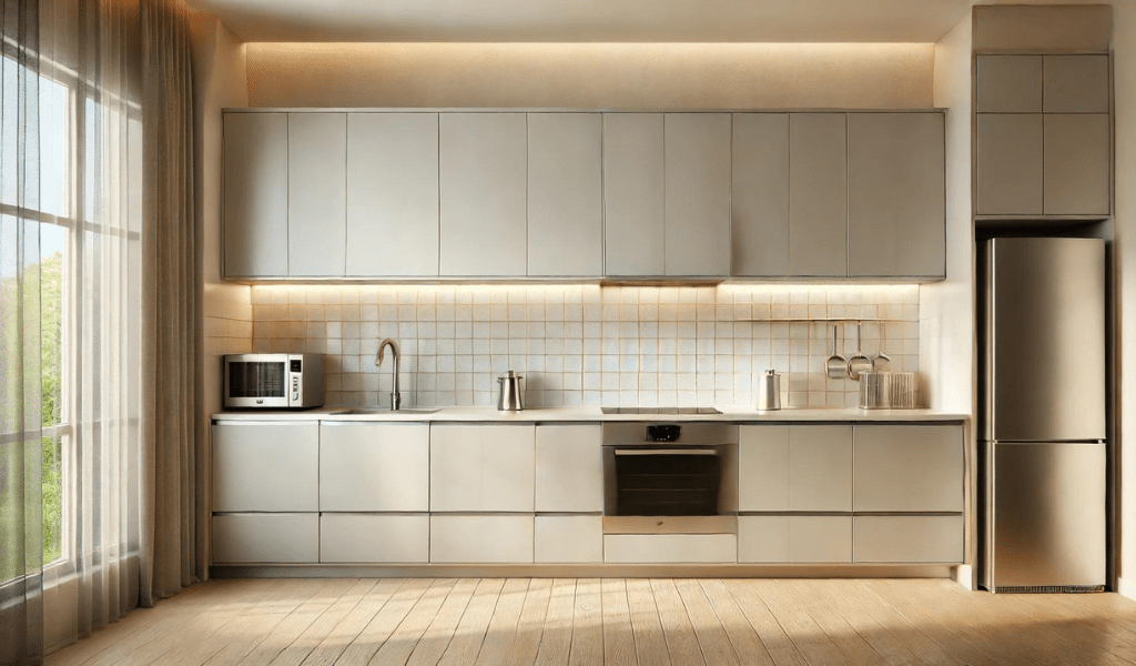 Straight Simple Kitchen Design