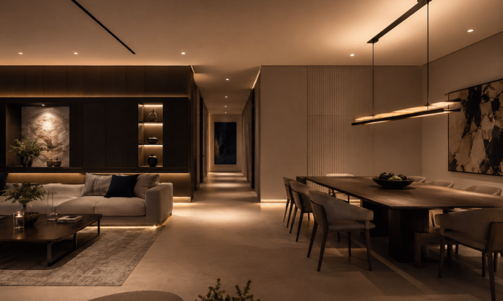 Layering with Precision Accent Lighting