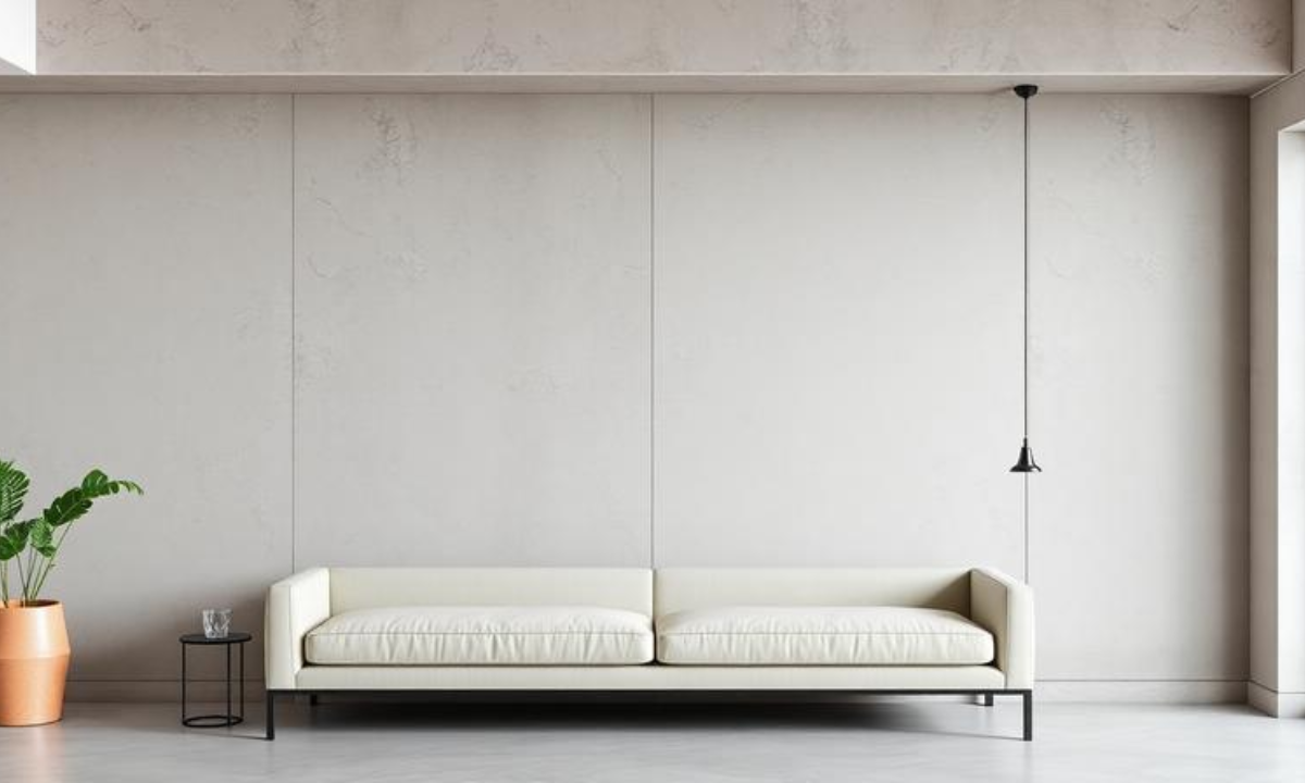 Micro-Concrete Accent Walls