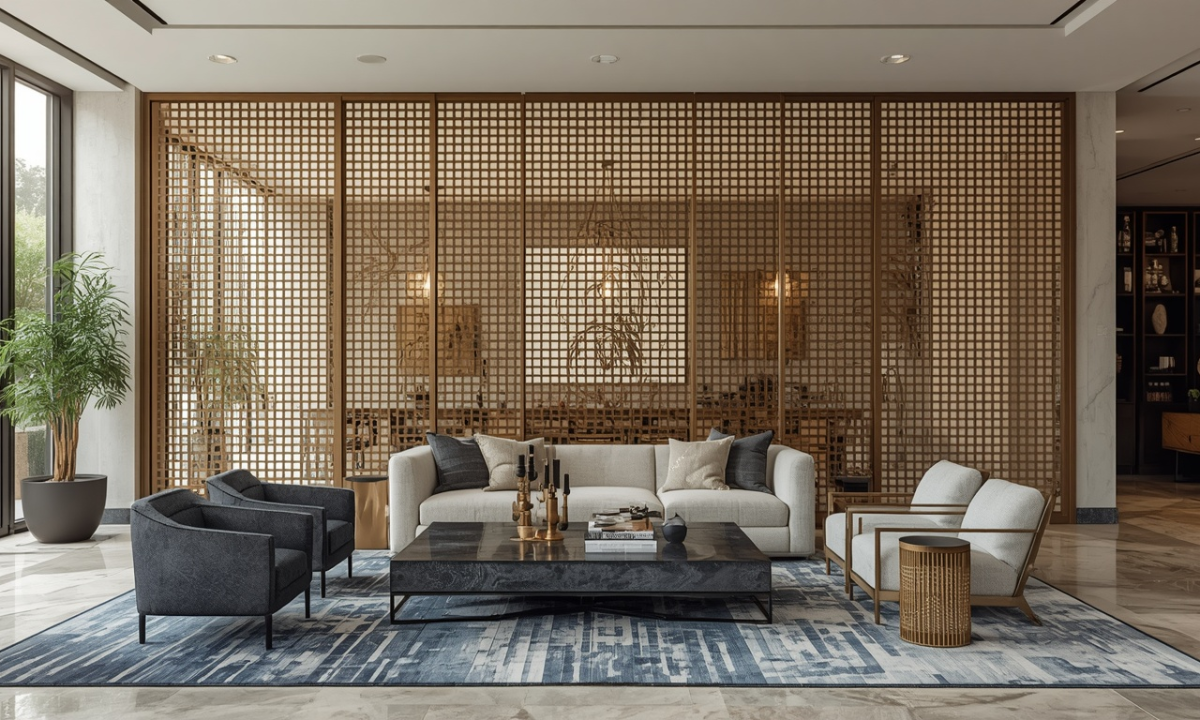 CNC-Milled Metal Lattice Accent Screens