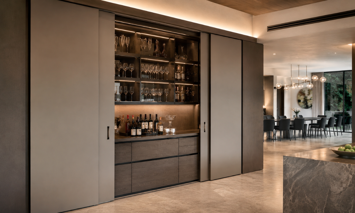 Pocket-Door Storage Units