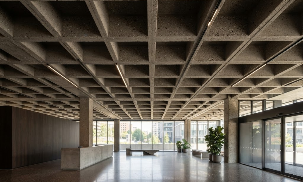 Structural Waffle Concrete Patterns