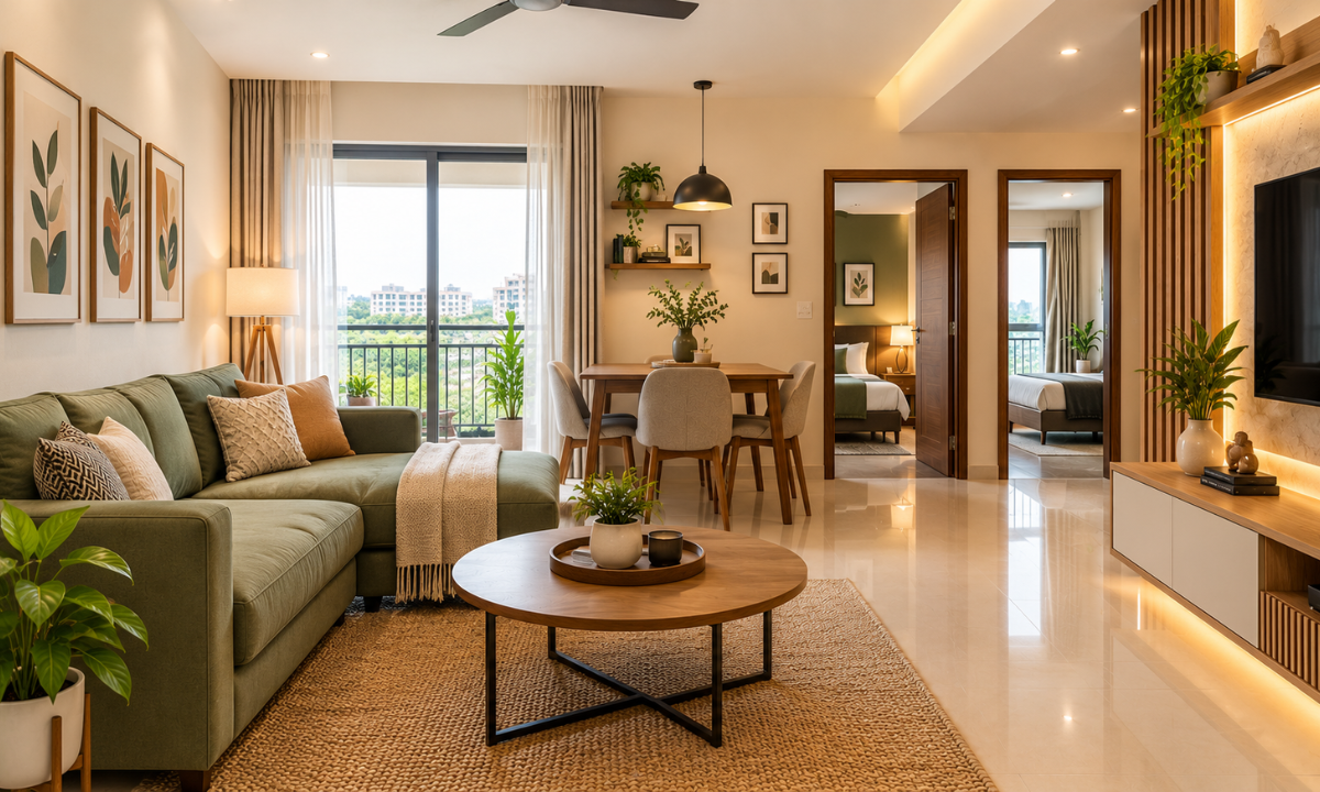 2 BHK interior design for HSR Layout apartments