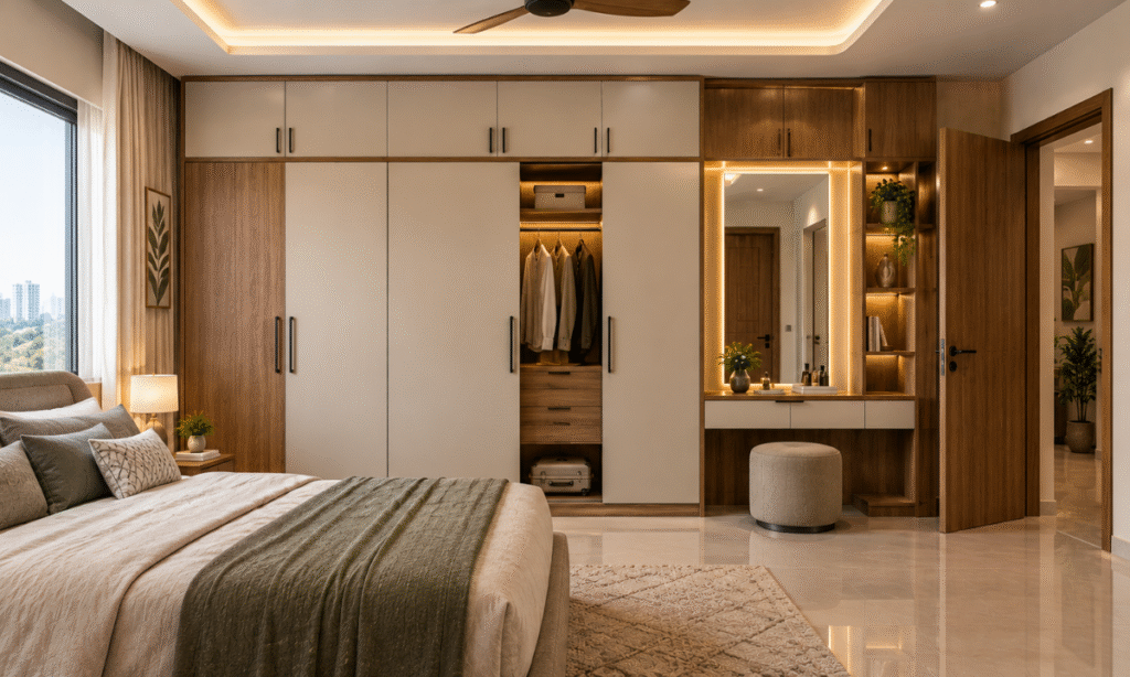 Wardrobe Design for a 2 BHK Apartment